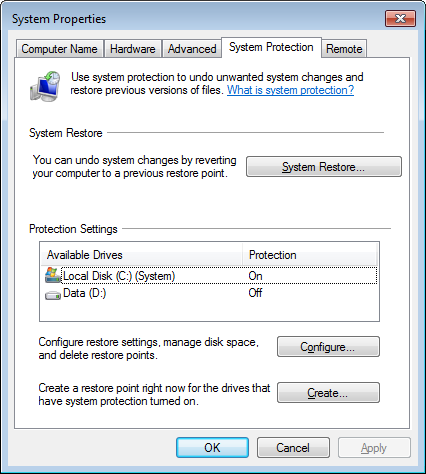 Windows 7 Restore
