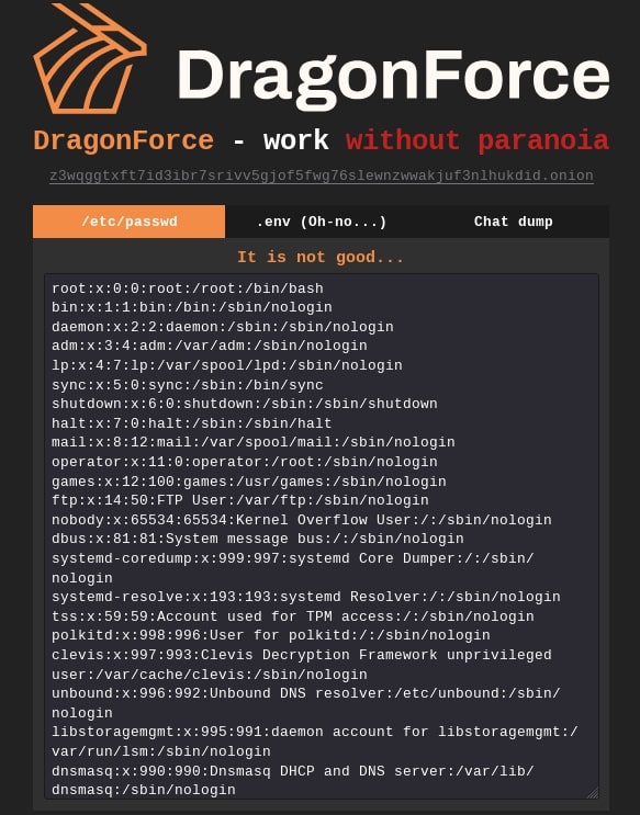 Figure 10: DragonForce defaced Mamona RIP blog and placed these pages
instead