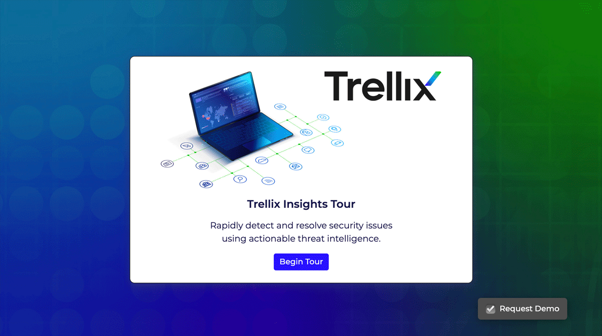 Screenshot of Trellix Insights Product Tour