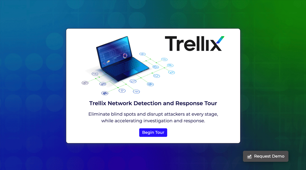 Screenshot of Trellix NDR Tour
